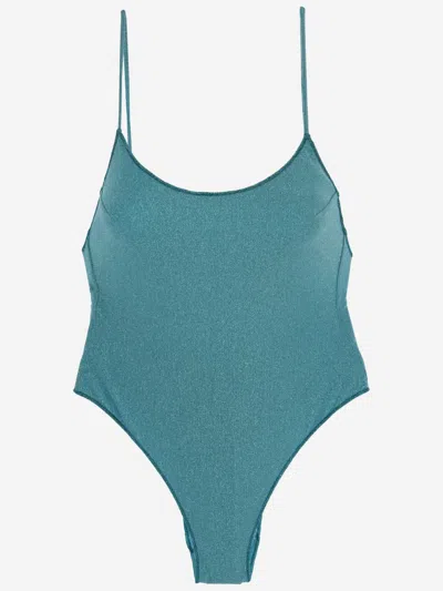 Mc2 Saint Barth Light Blue Sleeveless Swimsuit