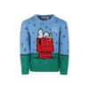 Mc2 Saint Barth X Snoopy Peanuts Sweater In Light Blue