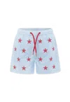 Mc2 Saint Barth Starfish-print Swim Shorts In Blue