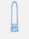 Mc2 Saint Barth Light Blue Terry Embossed Key Holder In Sky