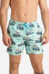 Mc2 Saint Barth Car-print Swim Shorts In Blue