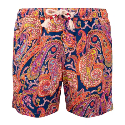 Mc2 Saint Barth Lighting 70 Lightweight Fabric Swimsuit With Paisley Print