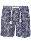 Mc2 Saint Barth Lighting Graphic-print Swim Shorts In Blue