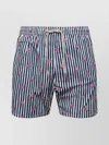 Mc2 Saint Barth Lighting Drawstring Waist Swim Trunks In Multi