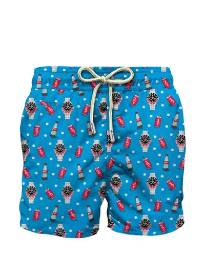 Mc2 Saint Barth Lighting Graphic-print Swim Shorts In Animal Print