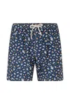 Mc2 Saint Barth Lighting Micro Astronaut-print Swim Shorts In Multi