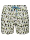 Mc2 Saint Barth Logo Beach Shorts
