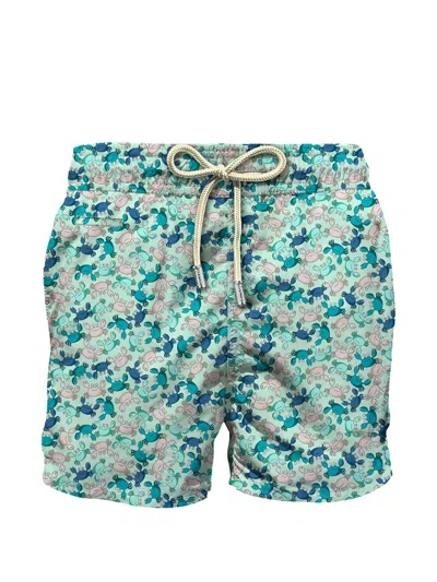 Mc2 Saint Barth Lighting Micro Fantasy Crab-print Swim Shorts In Multi