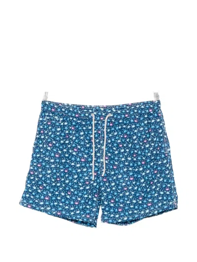 Mc2 Saint Barth Lighting Micro Fantasy Crab-print Swim Shorts In Multi