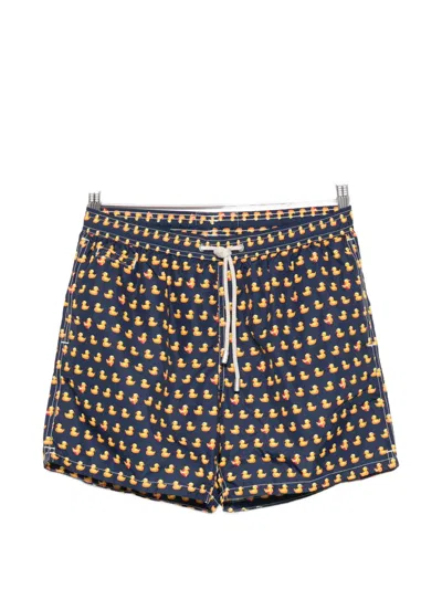 Mc2 Saint Barth Lighting Micro Fantasy Duck-print Swim Shorts In Multi