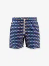 Mc2 Saint Barth Lighting Micro Fantasy Nylon Swim Trunk In Blue