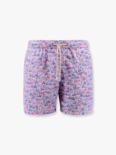 Mc2 Saint Barth Lighting Micro Fantasy Recycled Polyester Swim Trunks In Pink