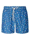 Mc2 Saint Barth Lighting Micro Fantasy Snoopy Soccer Swim Shorts In Blue