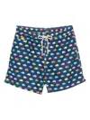 Mc2 Saint Barth Lighting Micro Fantasy Swim Shorts In Blue