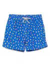 Mc2 Saint Barth Lighting Micro Fantasy Swim Shorts In Blue