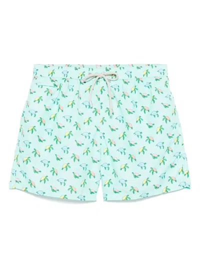 Mc2 Saint Barth Lighting Micro Fantasy Swim Shorts In Blue