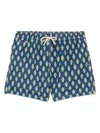 Mc2 Saint Barth Lighting Micro Fantasy Swim Shorts In Blue