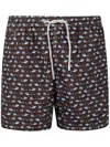 Mc2 Saint Barth Lighting Micro Fantasy Ultralight Swim Short Clothing In Brown