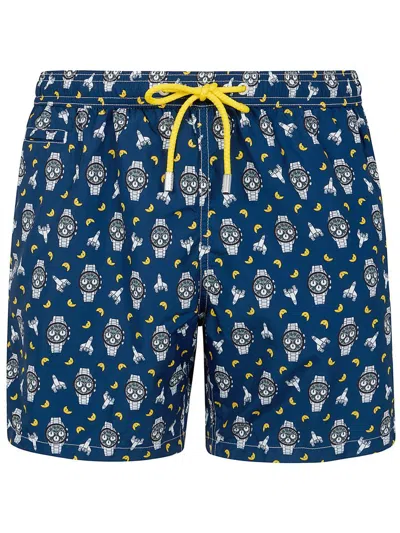 Mc2 Saint Barth Lighting Micro Fantasy Ultralight Swim Short Clothing In Multicolour