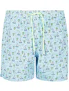 Mc2 Saint Barth Lighting Micro Fantasy Ultralight Swim Short In Blue