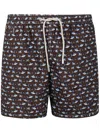 Mc2 Saint Barth Lighting Micro Fantasy Ultralight Swim Short Clothing In Brown