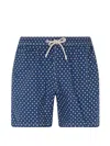 Mc2 Saint Barth Lighting Micro Sailboat-print Swim Shorts In Blue