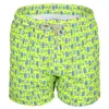 Mc2 Saint Barth Lighting Micro Gin Gym Neon Yellow Mens Swimshorts In Multi