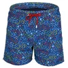 Mc2 Saint Barth Lighting Micro Ray Fish Blue Mens Swimshorts In Blue