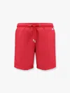 Mc2 Saint Barth Lighting Pantone Nylon Swim Trunks With Logo Patch