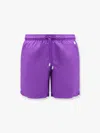 Mc2 Saint Barth Lighting Pantone Nylon Swim Trunks With Logo Patch