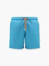 Mc2 Saint Barth Lighting Pantone Polyester Swim Trunks With Logo Patch