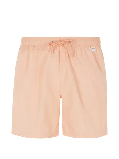Mc2 Saint Barth Lighting Pantone Swim Shorts In Orange