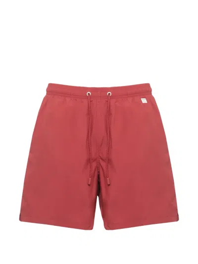 Mc2 Saint Barth Lighting Pantone Swim Shorts In Red