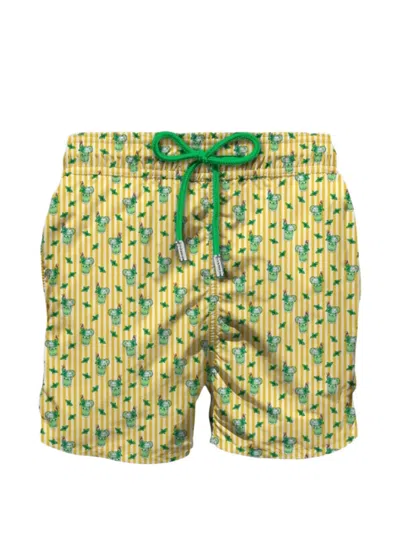 Mc2 Saint Barth Lighting Striped Swim Shorts In Multi
