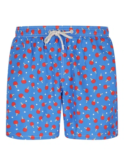 Mc2 Saint Barth Lighting Swim Shorts In Blue