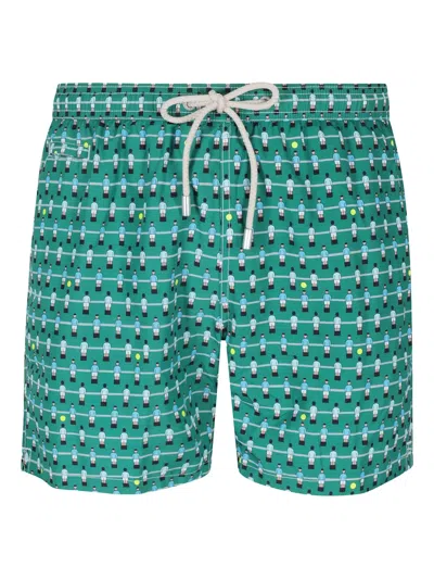 Mc2 Saint Barth Lighting Swim Shorts In Green