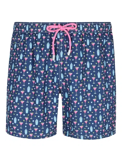 Mc2 Saint Barth Lighting Swim Shorts In Blue