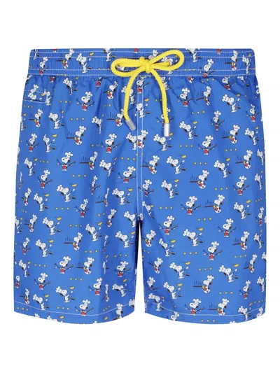 Mc2 Saint Barth Lighting Swim Shorts In Blue