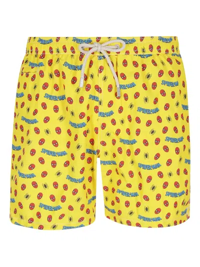 Mc2 Saint Barth Lighting Swim Shorts In Yellow