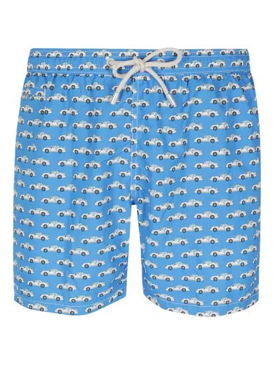 Mc2 Saint Barth Lighting Swim Shorts In Blue