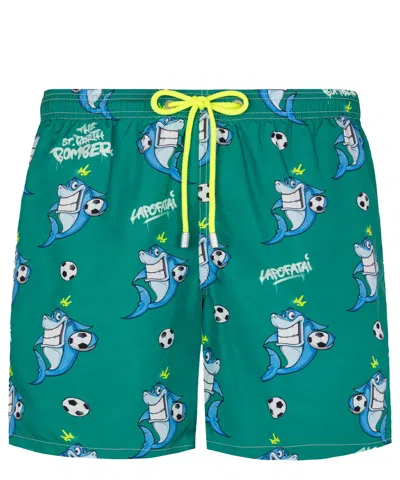 Mc2 Saint Barth Lighting Swim Shorts In Green