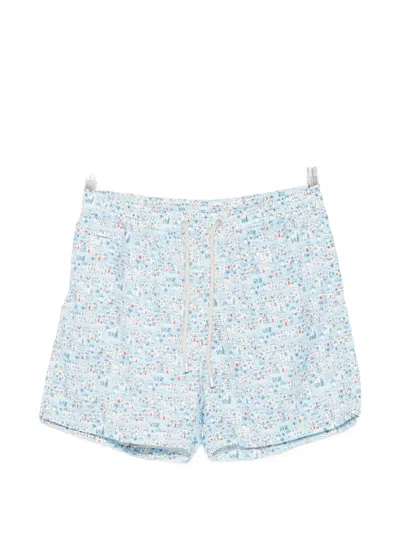 Mc2 Saint Barth Lighting Swim Shorts In Blue