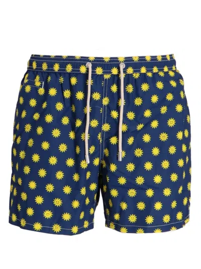 Mc2 Saint Barth Lighting Swim Shorts In Blue