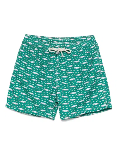 Mc2 Saint Barth Lighting Swim Shorts In Green
