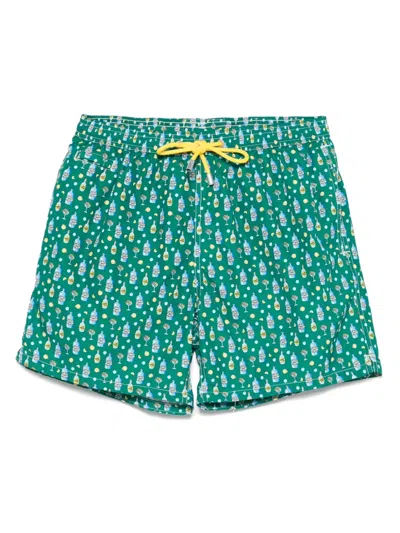 Mc2 Saint Barth Lighting Swim Shorts In Green