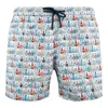 Mc2 Saint Barth Lighting Swimsuit In Lightweight Fabric With All Over Alcohol Micro Pattern