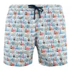 Mc2 Saint Barth Lighting Swimsuit In Lightweight Fabric With All Over Alcohol Micro Pattern
