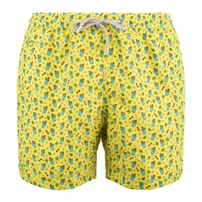 MC2 SAINT BARTH MC2 SAINT BARTH LIGHTING SWIMSUIT IN LIGHTWEIGHT FABRIC WITH ALL OVER MOJITO MICRO-PATTERNING