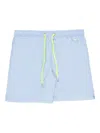Mc2 Saint Barth Lightning Elastic-waist Drawstring Swim Shorts In Blue