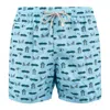 Mc2 Saint Barth Lightweight Fabric Lighting Swimsuit With Forte Beach Cabana Print